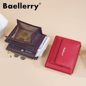 กระเป๋าสตางค์ใบเล็กสำหรับผู้หญิง Baellerry ลายหนังก้อนกรวด ซิปใส่เหรียญ สีพื้น ใช้ได้ทุกวัน - Product Image 2