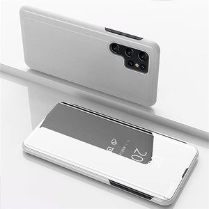 Coque de téléphone portable à rabat, étui miroir transparent avec support 5G pour Samsung Galaxy <span class=keywords><strong>S22</strong></span> <span class=keywords><strong>Ultra</strong></span> - Product Image 2