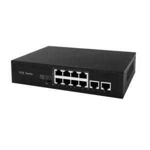 Ethernet 8 port PoE switch 10/100M 250M CCTV Industrial PoE Switch for Security System And IP Camera