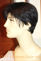 Perruque pour Homme en Cheveux Naturels de Haute Qualité, 100% Humains, Faite à la Machine, à Prix Abordable