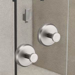 Stainless Steel Powerful Foldable Wall-Mounted Suction Cup <b>Hook</b> with 20-24lb Capacity for <b>Bathroom</b> Use ZF Global Export - Product Image 3