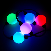 Bola de Luz Mágica Pixelada Direccionable de 50mm DC24V, Bola de Luz LED 3D Programable RGB, Guirnalda de Luces LED para Escenarios de Hotel