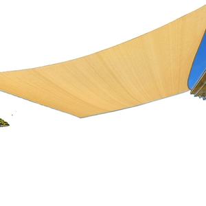 Voile pare-soleil en PE bleu océan, durable, écologique, facile à installer, anti-UV, couleur personnalisée, résistante au vent, pour utilisation en construction extérieure - Product Image 4