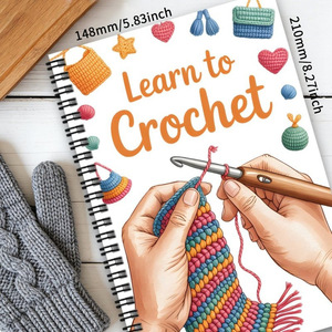 Carnet de tutoriel pour débutants en maîtrise du tricot <span class=keywords><strong>et</strong></span> du crochet anglais, pour la création de modèles de présentation de tenues, pour le marché transfrontalier - Product Image 2