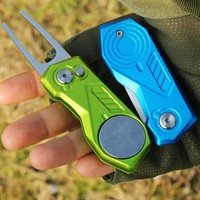 Outil de réparation de divots de golf pliable avec logo personnalisé pour parcours de golf, prix d'usine