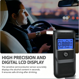 Testeur d'alcoolémie numérique portable haute précision avec écran LCD rétroéclairé pour chauffeurs de camion - Product Image 6
