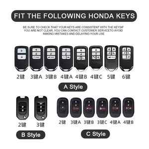 Подходит для чехла для ключей автомобиля honda Civic crv accord ELYSION VEZEL xrv breeze odyssey AVANCIER INSPIRE URV Integration HRV - Product Image 6