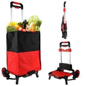 Chariot de plateforme pliable multifonctionnel en aluminium robuste 3 en 1, capacité de charge élevée, chariot OEM pour le shopping et le rangement, sac de courses - Product Image 1