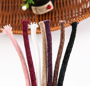 Cordon rond en chenille moelleux et duveteux de 5 mm d'épaisseur pour lacets et cordons de serrage - Product Image 2