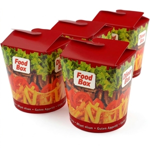 Confezione Personalizzata da 500 Scatole per Doner Bon Appetit (16 Oz/500ml) in Cartone Pieghevole per Asporto di Noodle e Kebab - Product Image 1