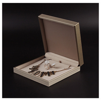 Boîte à bijoux de luxe personnalisable avec logo, en cuir PU multifonctionnel, pour bague, collier, boucles d'oreilles, bracelet