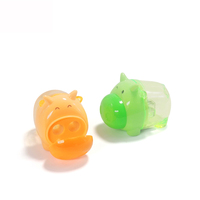 Fournitures de papeterie en plastique sacapuntas escolar pour enfants mignons papeleria kawaii al por mayor taille-crayons animaux transparents