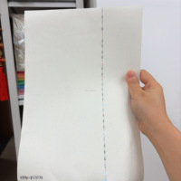 Papier filigrané en coton biodégradable et écologique Forest Deer Blue Strip 85 g/m² avec fil argenté pour impression laser, idéal pour l'emballage de marques