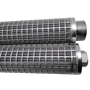 LIANDA 50 100 micron Stainless steel Wire mesh Pleated Filter Cartridge for Precision removal impurities