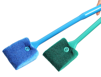 Brosse de nettoyage moderne pour aquarium, 5L, en plastique, à long manche, écologique, pour vitres d'aquarium, conception allongée, nettoyage élégant