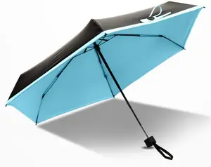 Mini guarda-chuva dobrável, guarda-chuva de bolso com 5 dobras, fornecedor de marca