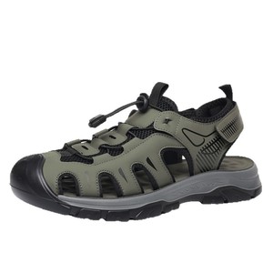 Sandales d'extérieur en maille pour hommes, à bout ouvert, respirantes, décontractées, à enfiler, avec semelle en caoutchouc, pour la randonnée - Product Image 5