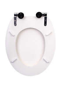 Tapa de Inodoro Moderna en Forma de O <span class=keywords><strong>YYU</strong></span>, Diseño de Madera Colorido con Cierre Suave, Tapa de Inodoro de MDF - Product Image 5