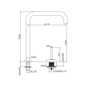 Robinet de lavabo à mélangeur à poignée unique à sept tubes de type séparé, <span class=keywords><strong>bascule</strong></span> pivotante, argent - Product Image 6