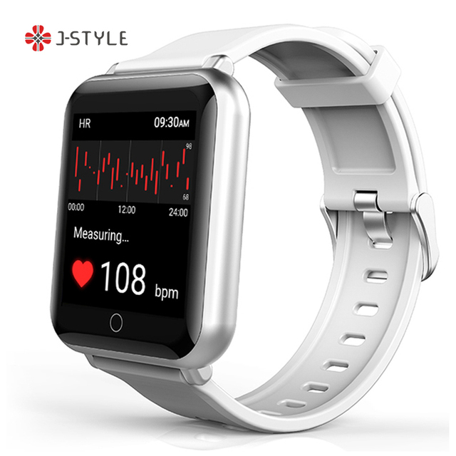 Jstyle 2025B Silver Zinc Alloy Temperatura Spo2 Tracker Smart Health Watch IP68 Blood Pressure and Heart Rate Monitor Smartwatch