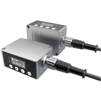 CORON GLZ-D20MNUIR Sensor Jarak Laser NPN+Analog Output RS485 Konektor M12 Sensor Optik Semikonduktor Merah Presisi Tinggi