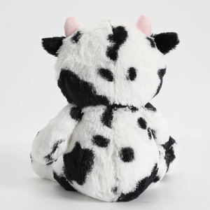 Peluche Mucca Bianca e Nera Kawaii - Adorabile Design con Faccina Sorridente per il Comfort del Bambino - Product Image 4