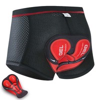 Short de cyclisme respirant avec coussinet en gel antichoc, sous-vêtement de vélo 5D pour VTT et vélo de route, short pour homme