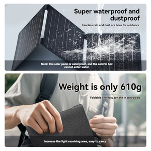 15W High Efficiency 23% Efficiency Foldable Sola Panel Eco-friendly Outdoor Emergency Power <b>Generation</b> Board Portable <b>Solar</b> - Product Image 3