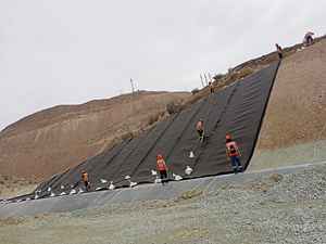 Vente de géomembrane HDPE, prix au mètre carré au Pérou - Product Image 4