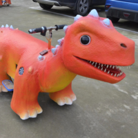 Scooter électrique animatronique dinosaure personnalisé pour enfants, modèle de parc d'attractions à monnayeur, trottinette dinosaure pour enfants