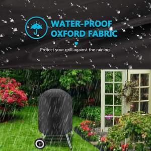 Couvercles de <span class=keywords><strong>Barbecue</strong></span> ronds pour bouilloire à charbon <span class=keywords><strong>Weber</strong></span>, couverture de fumeur étanche, couverture de gril d'extérieur à gaz en forme de dôme - Product Image 6