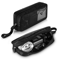 Organisateur d'outils multifonctionnel en nylon Organisateur de câbles de voyage Accessoires informatiques Pochette en maille à fermeture éclair pour gadget électronique
