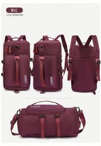 Bolsa de deporte con logotipo personalizado, muestra gratis de fábrica, mochila de gimnasio, bolsa de viaje portátil impermeable para mujer, bolsa de viaje de lona con logotipo - Product Image 6