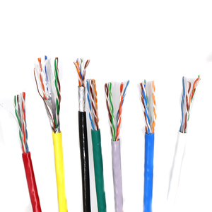 305m cuộn bao bì số lượng lớn 23 24 AWG 4 xoắn cặp <span class=keywords><strong>LSZH</strong></span> PVC PE UTP <span class=keywords><strong>FTP</strong></span> <span class=keywords><strong>CAT5e</strong></span> CAT6 OEM Lan mạng cáp - Product Image 1