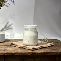 Bouteille en verre classique pour pouding, pot à yaourt, tasse à dessert, tasse à mousse, résistante aux hautes températures, pour camping et cuisine, emballage