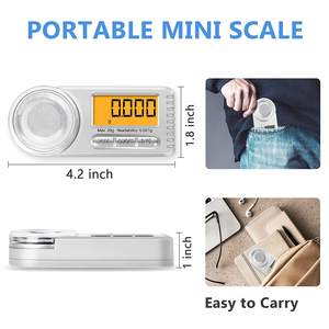 Mini <span class=keywords><strong>balance</strong></span> de poche numérique LCD 50g, <span class=keywords><strong>balance</strong></span> de précision professionnelle en milligrammes, 0,001g, haute précision, bijoux OEM ODM - Product Image 5