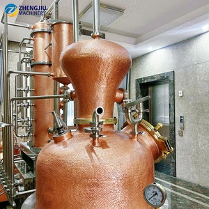 Alambic hybride en cuivre rouge de haute qualité ZJ 300L, nouveau design à fossettes, pour distillerie - Product Image 6