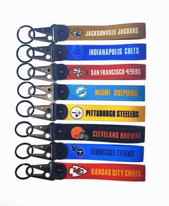 חם מכירה nfl כדורגל טלפון כף היד lanyard unisex משחק יום קצר רצועת keychain צוות לוגו עמיד חומר ניילון פוליאסטר - Product Image 5