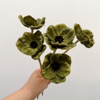 Fleur de pavot artificielle miniature en PU, réaliste au toucher, accessoire de photographie pour mariage et décoration intérieure