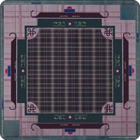Tapis de table de mahjong de luxe antidérapant 80x80cm, design usine, sans impuretés, pour divertissement et jeu, en caoutchouc