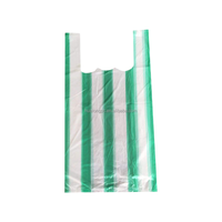Sacs poubelles robustes et résistants en HDPE non biodégradable pour T-shirts, emballage plat (50 pièces/lot)