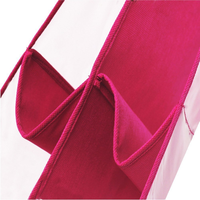 Sac de rangement suspendu en tissu transparent écologique, robuste et pliable, avec six boucles, pour sacs à main, design élégant