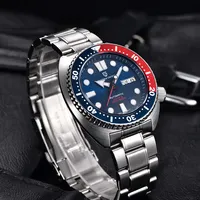 PAGANI DESIGN新しいアワビダイビングメンズメカニカル腕時計高級サファイアガラス自動防水時計Relogio Masculino