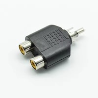 Adaptateur RCA Y Splitter AV Audio Vidéo, convertisseur de prise 1 mâle vers 2 femelles, kit adaptateur couleur lotus, prise RCA vers double