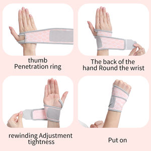 Sıkıştırma pamuk spor bileklik yüksek elastik bileklik ayarlanabilir spor sapanlar bilek Brace koruyucu - Product Image 5