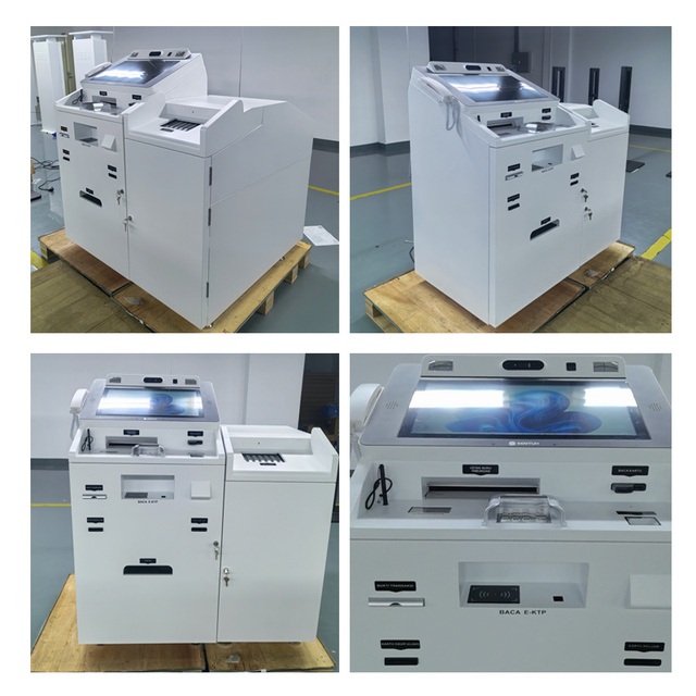 Self-Service Bank Account Opening Kiosk Automated Customer Onboarding Terminal with Card Issuance