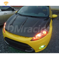 Ford Fiesta 2009-2013 için DM stil karbon Fiber kaput kaput