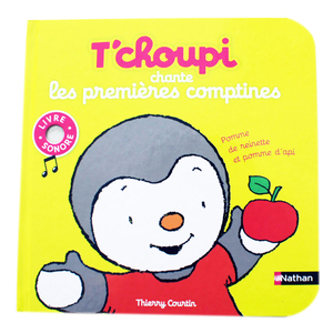 Livre sonore interactif éducatif pour enfants T'choupi Chante Les Premières Comptines en français, personnalisé par l'usine OEM - Product Image 1
