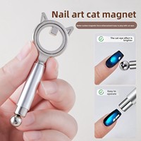 Nouvel aimant annulaire double tête en acier inoxydable massif, accessoires pour ongles, outils auxiliaires, vente en gros