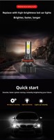 Ampoules LED pour voiture H1 H3 H4 H7 H11 9005 9006, prix d'usine Infitary, puces COB 12V 6500K